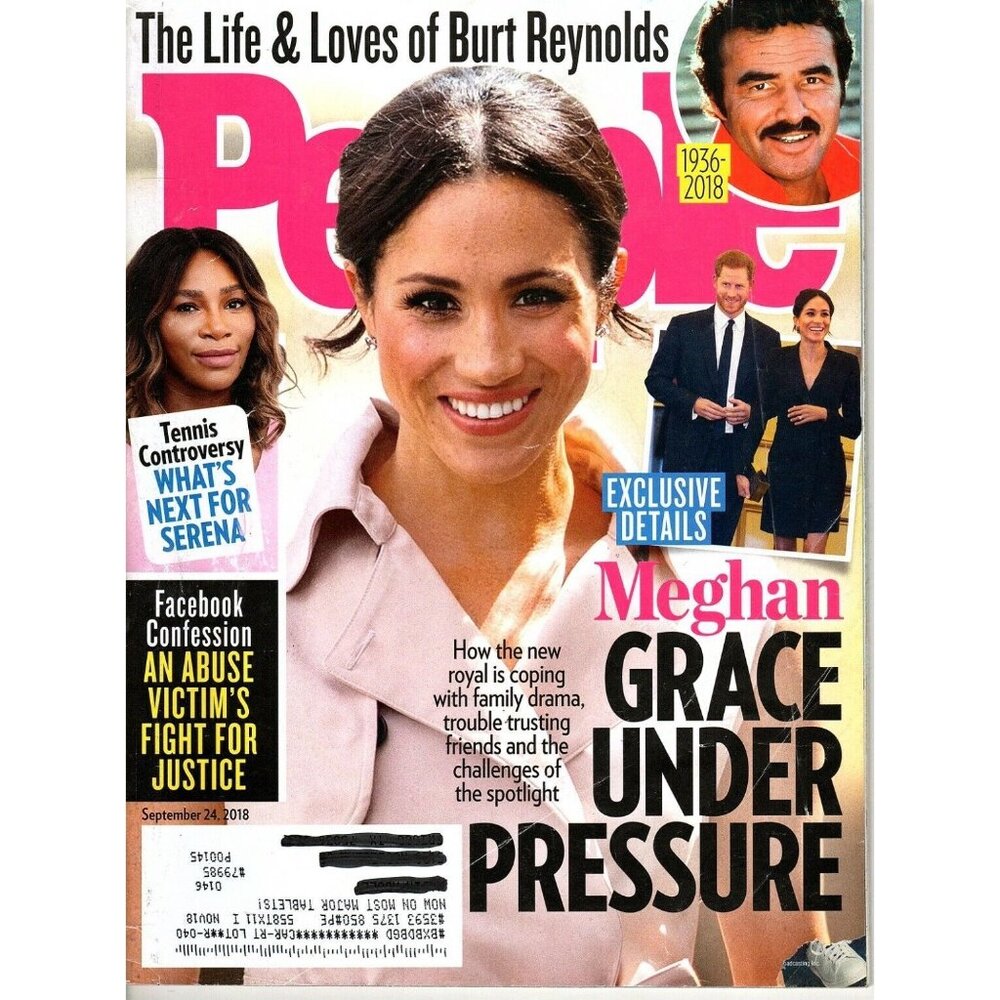 People Magazine September 24, 2018 Serena Williams, Meghan Grace Under Pressure
